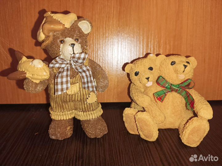 Керамические фигурки медвежат