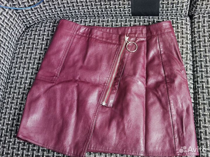 Юбки из кожзам