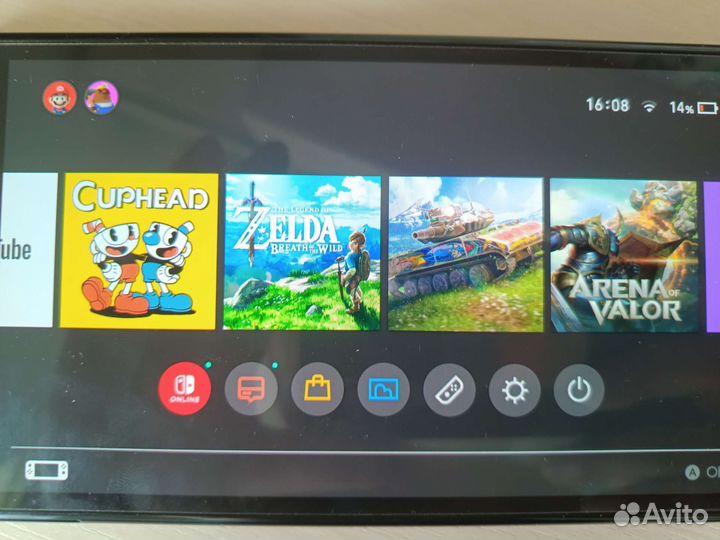Nintendo switch oled с играми обмен