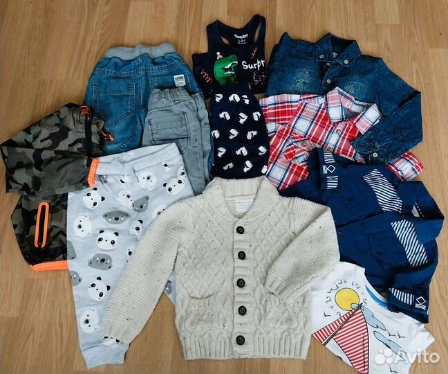 Одежда пакетом на мальчика 86-92 см