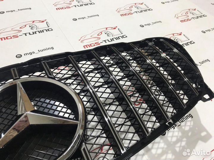 Решетка на Mercedes GLA GT Style Black 13-16г