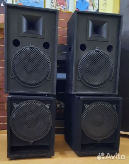 Колонки Сабвуферы Pro 2100W 4шт D12