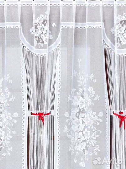 Тюль новая короткая Польша