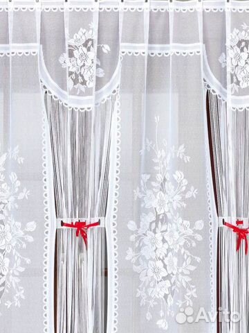 Тюль новая короткая Польша