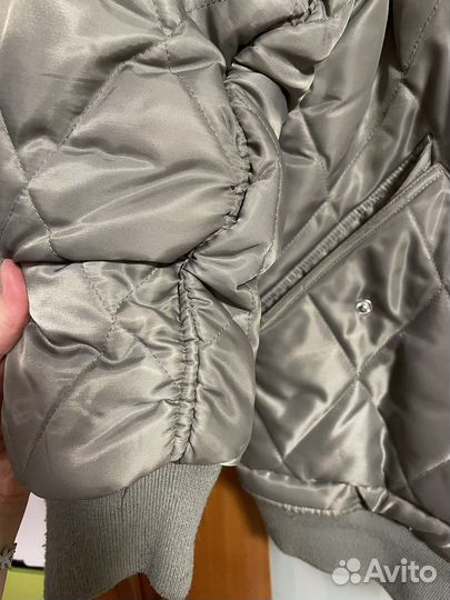 Бомбер теплый соеганый ASOS design