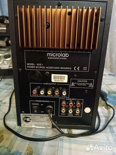 Акустические колонки для компьютераmicrolab x2/5.1