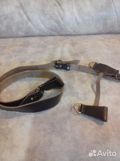 Ремень офицерский кожаный с портупеей