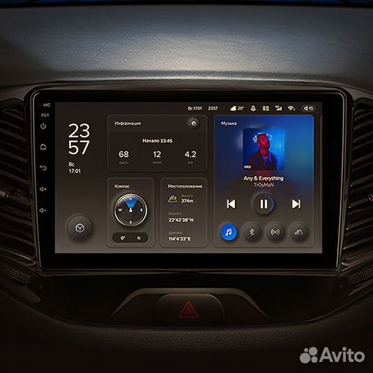 Магнитола Андройд Teyes X1 для Лада Веста