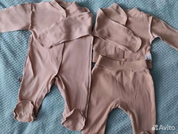 Детские вещи на мальчика 0-2 месяца