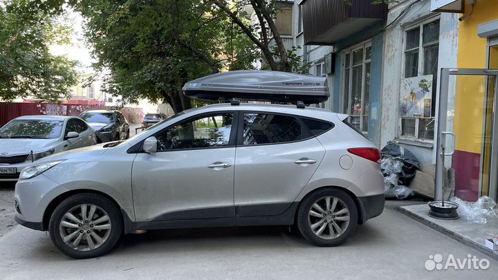 Автобокс на крышу Terra Drive 480 (серый глянец)