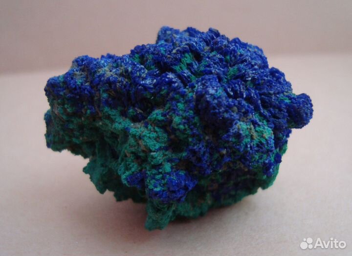 Азурит с малахитом