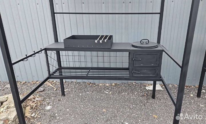 Мангал,Мангальная зона лофт, банный чан