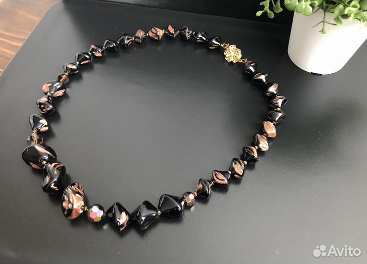 Винтажное колье Муранское стекло