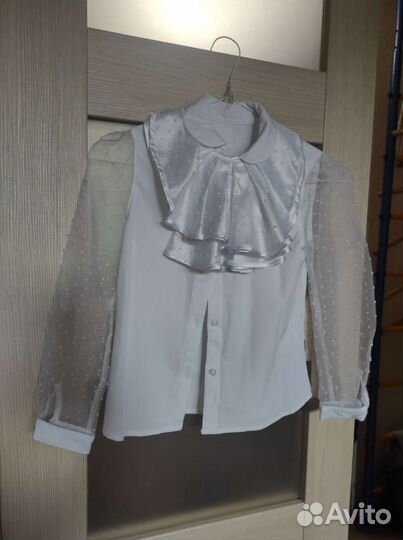 Блуза школьная 128 нарядная