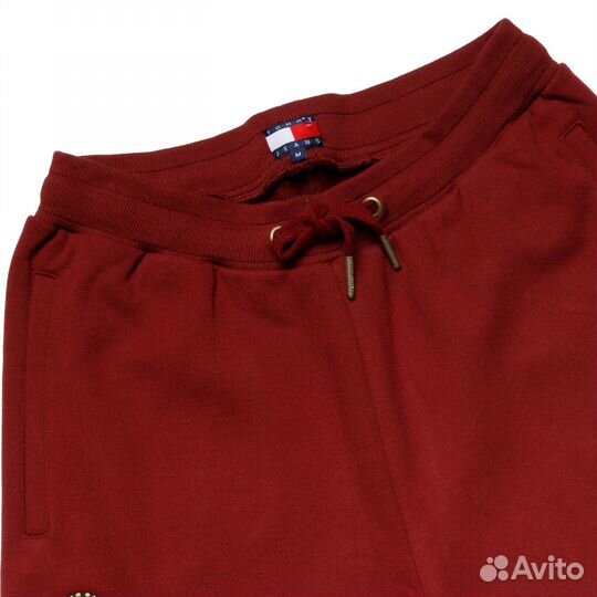 Бордовые спортивные штаны для мужчин Tommy Jeans
