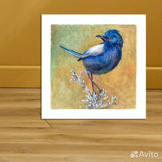 Картина акварельная. Птица (в ассортименте)