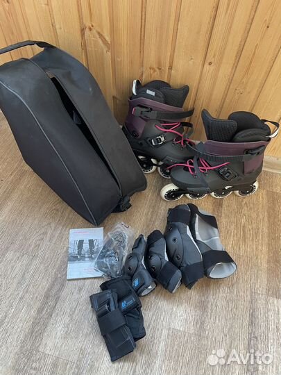 Ролики RollerBlade 38.5 Комплект с защитой
