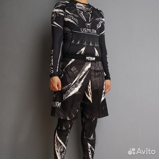 Комплект венум гладиатор рашгард лосины шорт