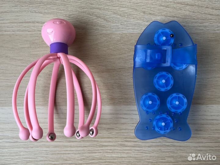 Массажёр роликовый для головы и тела, 2 шт