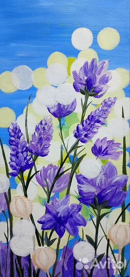 Картина на холсте цветы