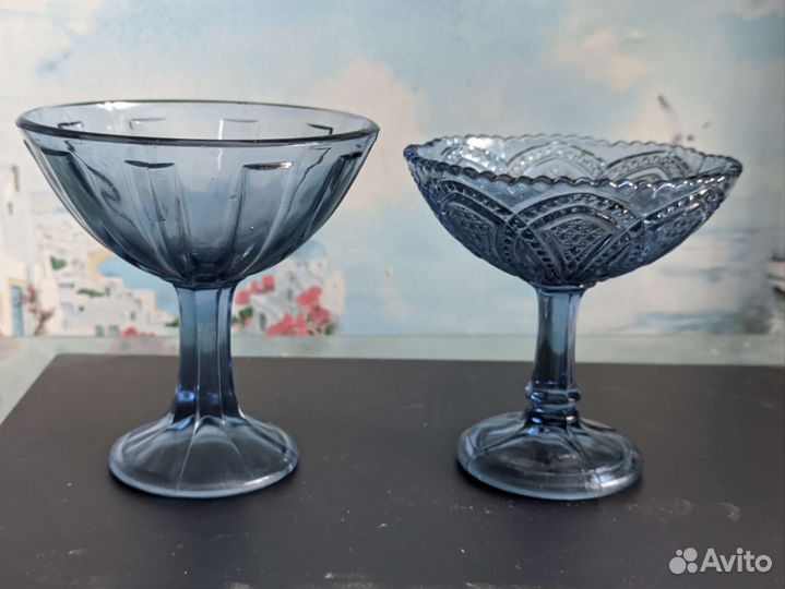 Ваза конфетница на ножке СССР