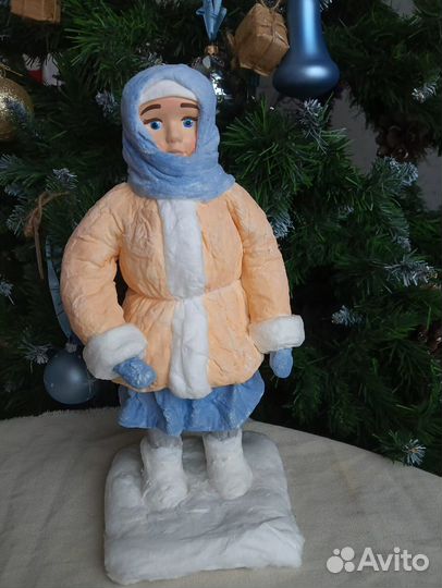 Ватные игрушки,дед мороз,снегурочка