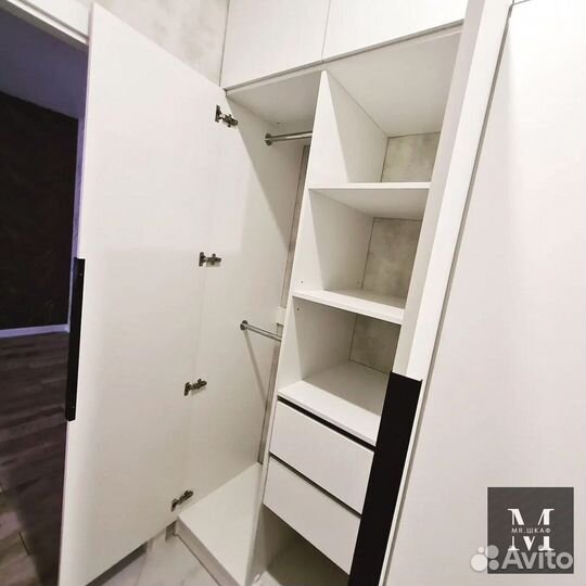 Шкаф распашной с фрезеровкой