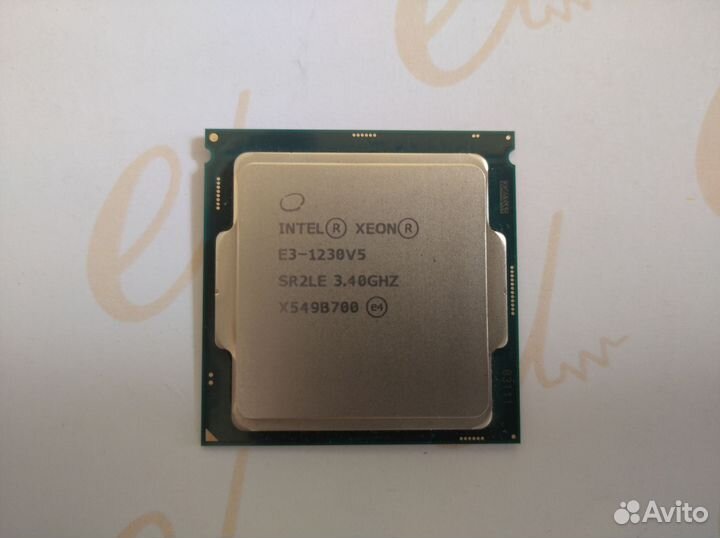 Процессор Intel xeon 1230 v5 (socket 1151 v1)