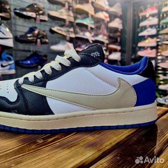 Кроссовки Air Jordan 1 Low x Travis Scott Fragment