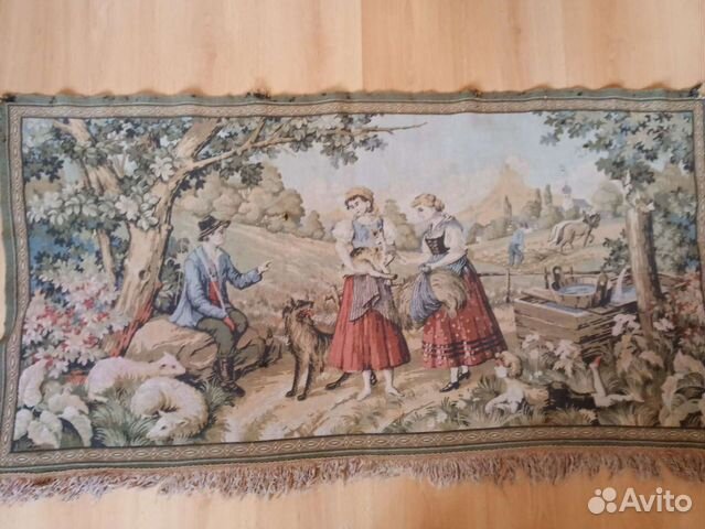 Гобеленовый ковер 30-40 годов из Европы
