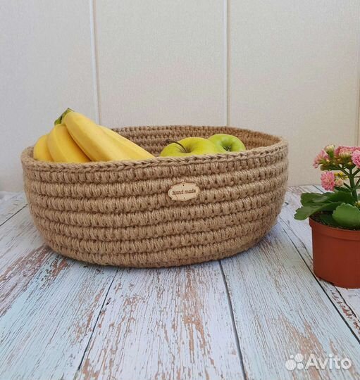 Корзина из джута