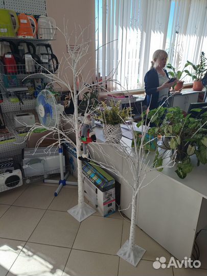 Светящееся дерево береза