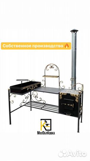 Кованые мангалы с крышей