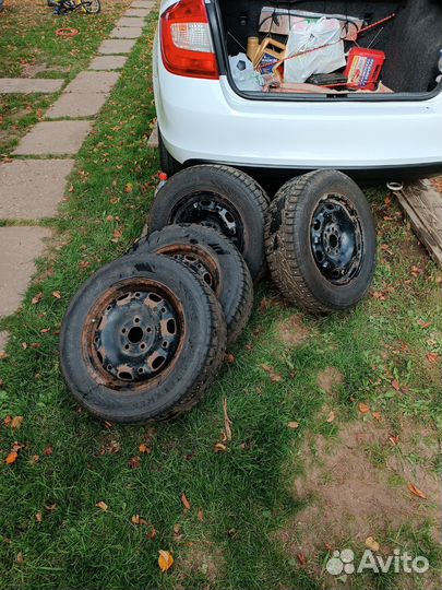 Диски r 14 Шкода рапид с зимней резиной