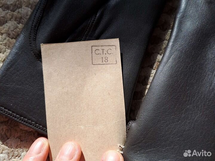 Перчатки женские кожаные 7.5 новые