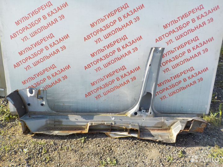 Порог правый со средний стойкой Шевроле Вива