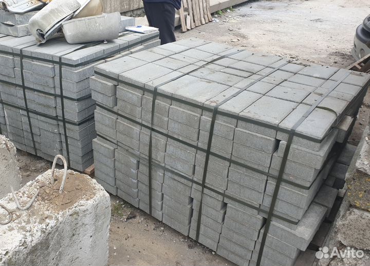 Тротуарная плитка 60мм серая 37,5м²