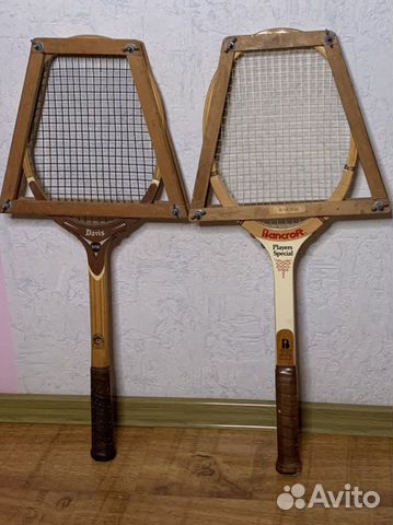 Антикварные теннисные деревянные ракетки с прессом объявление продам