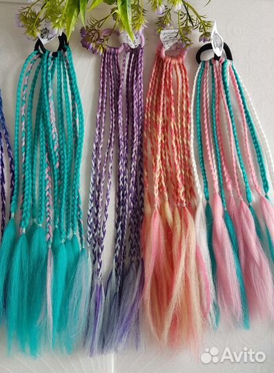 Косы на резинке афрокосы афрорезинки косички