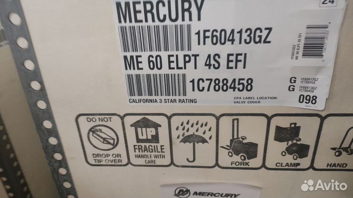 Новый лодочный мотор mercury F60elpt EFI