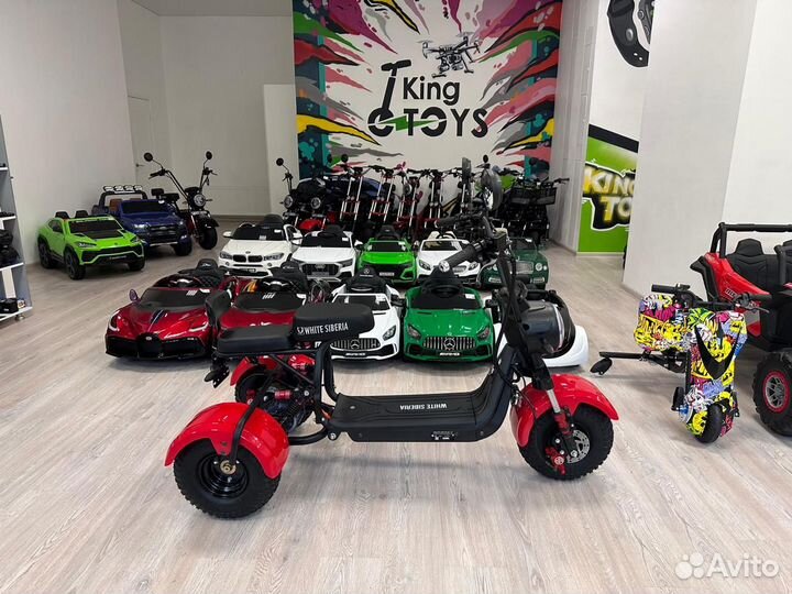 Трицикл White Siberia Trike Mini 1500W Red