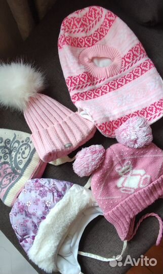 Детские шапки+варежки