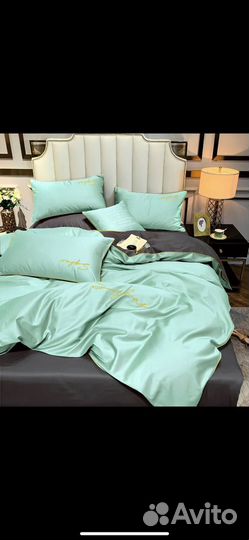 Постельное белье евро 2.0 сатин поплин IKEA