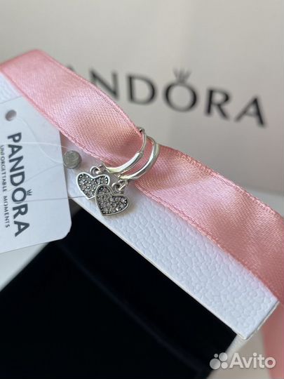 Серьги Pandora Сердца