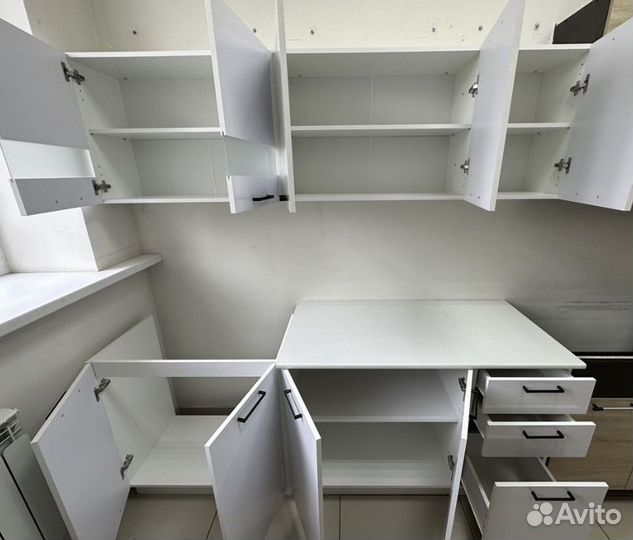 Кухня белая прямая быстрая доставка