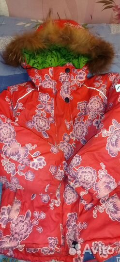 Зимняя куртка на девочку на рост 116 см