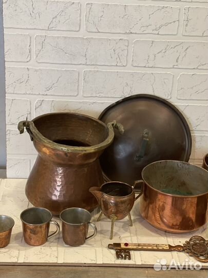 Винтаж. Медь Кухонная утварь Швеция