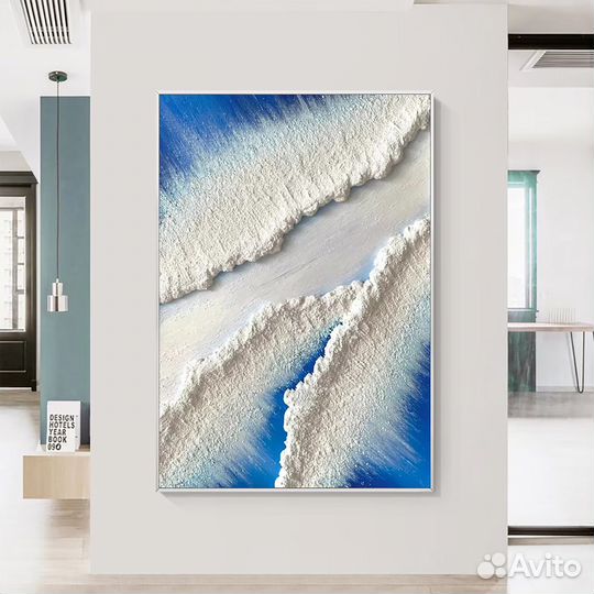 Объёмная картина маслом абстракция