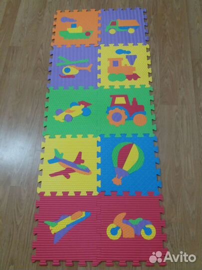 Детский коврик-пазл 