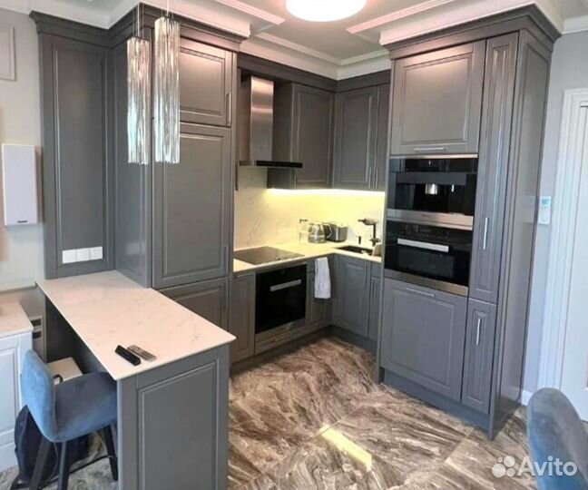 Кухня с барной